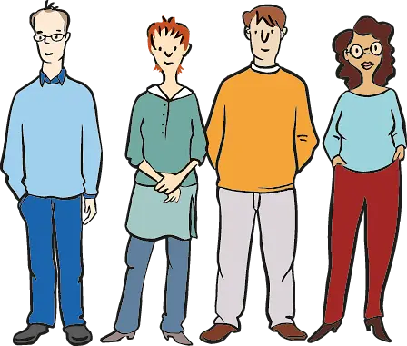 Gruppe von Menschen