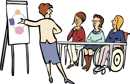 Menschen lernen in der Universität